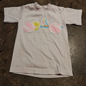 Kids Light Pink Beach Graphic Tee